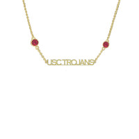 USC Trojans Chelsea Taylor Gold-Plated Brass Copperplate Necklace